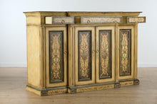 Load image into Gallery viewer, Hand-Painted Habersham Sideboard Buffet – Ornate Distressed Finish
