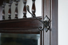 Load image into Gallery viewer, Handmade Indonesian Carved Wood Hall Tree with Mirror and Storage
