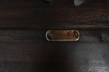 Load image into Gallery viewer, Handmade Indonesian Carved Wood Hall Tree with Mirror and Storage
