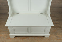 Load image into Gallery viewer, Naples White Hall Tree with Storage Bench – 40” Wide
