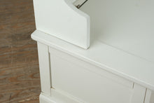 Load image into Gallery viewer, Naples White Hall Tree with Storage Bench – 40” Wide
