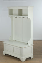 Load image into Gallery viewer, Naples White Hall Tree with Storage Bench – 40” Wide

