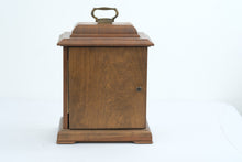 Load image into Gallery viewer, Vintage Hamilton Triple Chime Mantel Clock 1979 West Germany Wood Case
