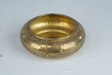 Load image into Gallery viewer, Vintage Hammered Brass Planter Bowl Rope Tassel Detail India 10 Inch
