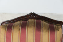 Load image into Gallery viewer, Pair of Hancock and Moore Mahogany Lounge Chairs with Striped Upholstery
