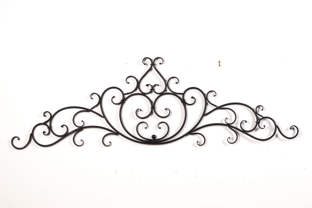 Decorative Metal Scroll Motif Wall Plaque