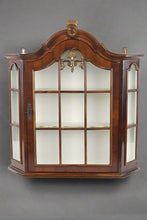 Load image into Gallery viewer, Royal Bryant Dutch Walnut Wall Hanging Display Cabinet
