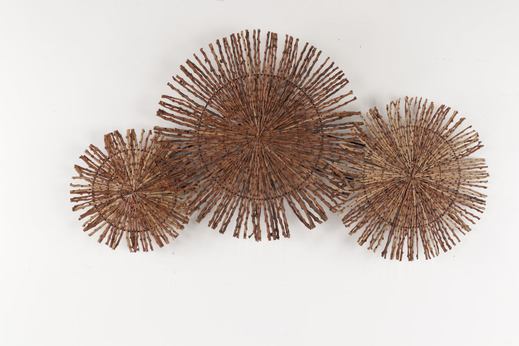 Triple Twig Bursts - Wall hanging Decor