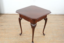 Load image into Gallery viewer, Mahogany Queen Anne Handkerchief Corner Table with Cabriole Legs
