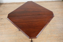 Load image into Gallery viewer, Mahogany Queen Anne Handkerchief Corner Table with Cabriole Legs
