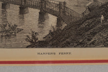 Load image into Gallery viewer, Harper&#39;s Weekly - Cliffs of Seneca &amp; Harper&#39;s Ferry
