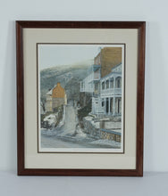 Load image into Gallery viewer, Harpers Ferry West Virginia Framed Art Print by Joanne R Happ Historic Town Scene
