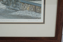 Load image into Gallery viewer, Harpers Ferry West Virginia Framed Art Print by Joanne R Happ Historic Town Scene
