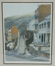 Load image into Gallery viewer, Harpers Ferry West Virginia Framed Art Print by Joanne R Happ Historic Town Scene

