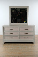 Load image into Gallery viewer, Hartney Mill Gray 6 Drawer Dresser Oak Finish

