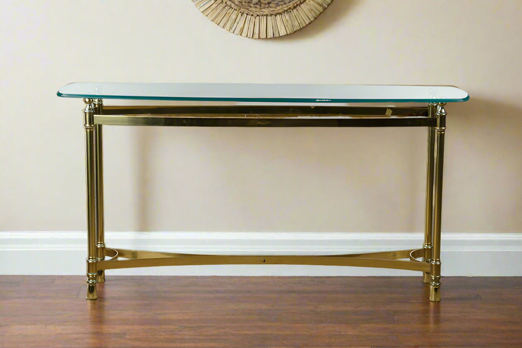 Hatler Gold Console Table