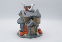 Load image into Gallery viewer, PartyLite P7311 Haunted Tealight House Halloween Ghost Ceramic Candle Holder Box
