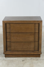 Load image into Gallery viewer, Havertys Wood Three Drawer Nightstand with Power Outlet and USB Charging
