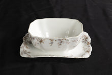 Load image into Gallery viewer, Haviland Gravy Boat Blue/tan Floral
