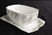 Load image into Gallery viewer, Haviland Gravy Boat Blue/tan Floral
