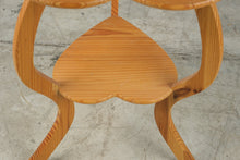 Load image into Gallery viewer, Heart Shaped Pine Accent Table with Lower Shelf
