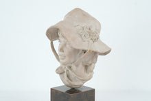 Load image into Gallery viewer, Heath King 1978 Signed Sculpture Woman Bonnet Bust Limited Edition 23 of 100
