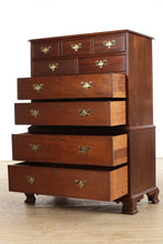 Load image into Gallery viewer, Heirloom Mahogany Chippendale Chest on Chest - Craftique
