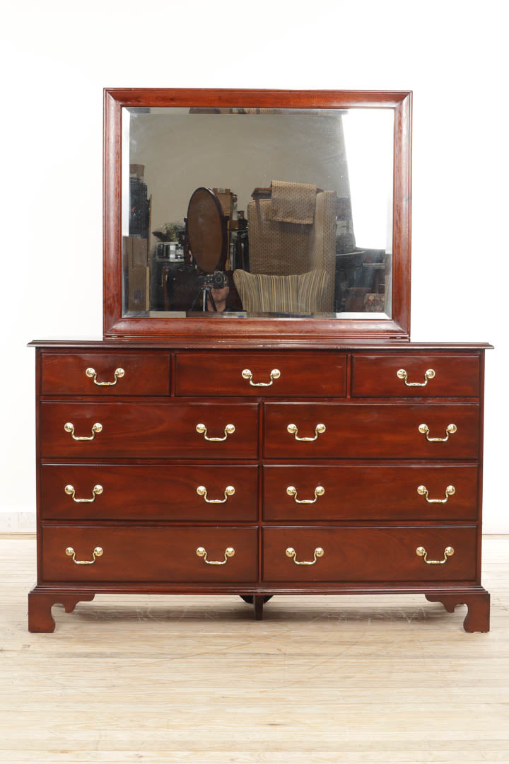Heirloom Mahogany Chippendale Dresser by Craftique