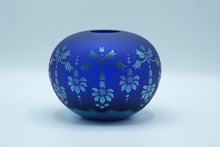 Load image into Gallery viewer, Sandcarved Favrile Satin Sunflower Vase – Fenton Heirloom Collection (Limited Edition)
