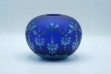Load image into Gallery viewer, Sandcarved Favrile Satin Sunflower Vase – Fenton Heirloom Collection (Limited Edition)
