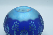 Load image into Gallery viewer, Sandcarved Favrile Satin Sunflower Vase – Fenton Heirloom Collection (Limited Edition)

