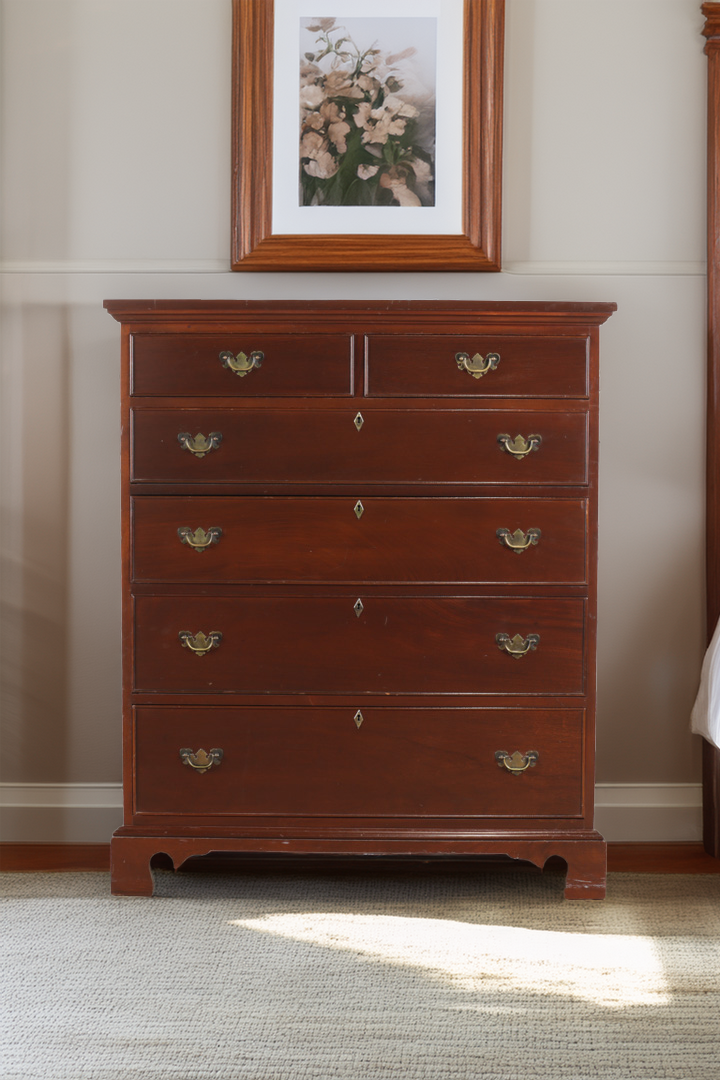 Heirloom Mahogany 6-Drawer Chest of Drawers - Craftique