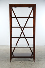 Load image into Gallery viewer, Hekman Metropolis Mahogany and Glass Etagere Bookcase
