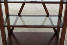 Load image into Gallery viewer, Hekman Metropolis Mahogany and Glass Etagere Bookcase
