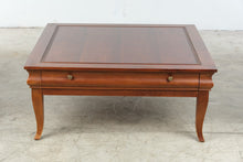 Load image into Gallery viewer, Hekman Traditional Cherry Square Coffee Table with Drawer

