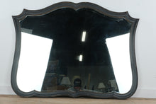 Load image into Gallery viewer, Vintage Black Painted Dresser Mirror with Distressed Finish by Hellam Furniture Company
