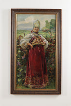 Load image into Gallery viewer, &quot;At The Outskirts&quot; - Oil on Canvas by Konstantin Makovsky (1839 - 1915)
