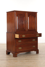 Load image into Gallery viewer, Henkel Harris Wild Cherry Armoire / Gentleman&#39;s Chest
