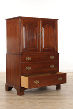 Load image into Gallery viewer, Henkel Harris Wild Cherry Armoire / Gentleman&#39;s Chest
