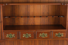 Load image into Gallery viewer, Henkel Harris Solid Black Cherry Buffet with Upper Hutch
