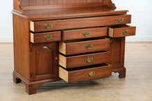 Load image into Gallery viewer, Henkel Harris Solid Black Cherry Buffet with Upper Hutch
