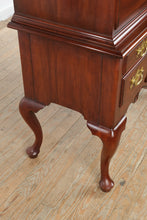 Load image into Gallery viewer, Henkel Harris Wild Black Cherry Highboy Chest on Chest Dated 1996
