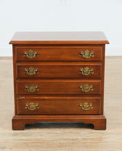 Load image into Gallery viewer, Henkel Harris Solid Wild Black Cherry Nightstand with Brass Hardware
