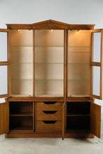 Load image into Gallery viewer, Henredon Lighted Display Cabinet with Wire Mesh Doors and Storage - Online Only
