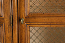 Load image into Gallery viewer, Henredon Lighted Display Cabinet with Wire Mesh Doors and Storage - Online Only
