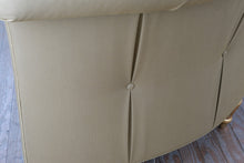 Load image into Gallery viewer, Henredon Schoonbeck Collection Curved Tufted Sofa with Giltwood Legs
