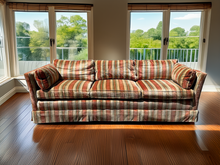 Load image into Gallery viewer, Mid-Century Henredon Sofa – Velvet Velour Upholstery
