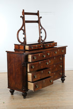 Load image into Gallery viewer, Henredon Historic Natchez Flame Mahogany Dresser with Mirror and Dressing Chest
