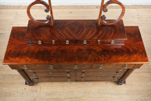 Load image into Gallery viewer, Henredon Historic Natchez Flame Mahogany Dresser with Mirror and Dressing Chest
