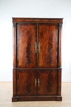 Load image into Gallery viewer, Henredon Natchez Collection Flame Mahogany Entertainment Armoire Cabinet
